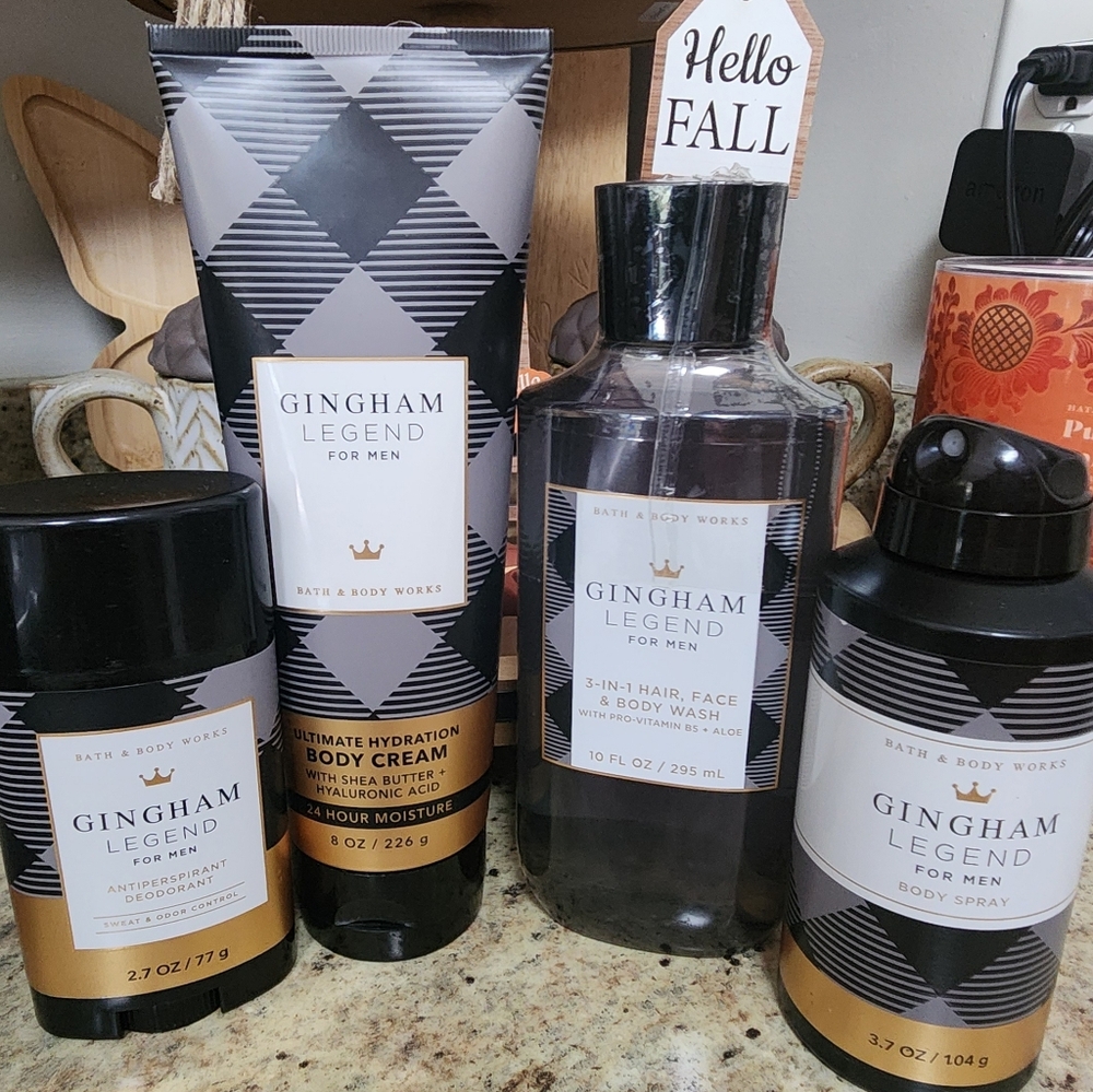 NEW Bath and Body Works  "Gingham Legend" Body Care Set